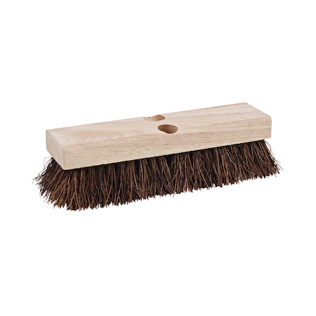 Boardwalk 10 in Sweep Face Broom Head, Brown BWK3110